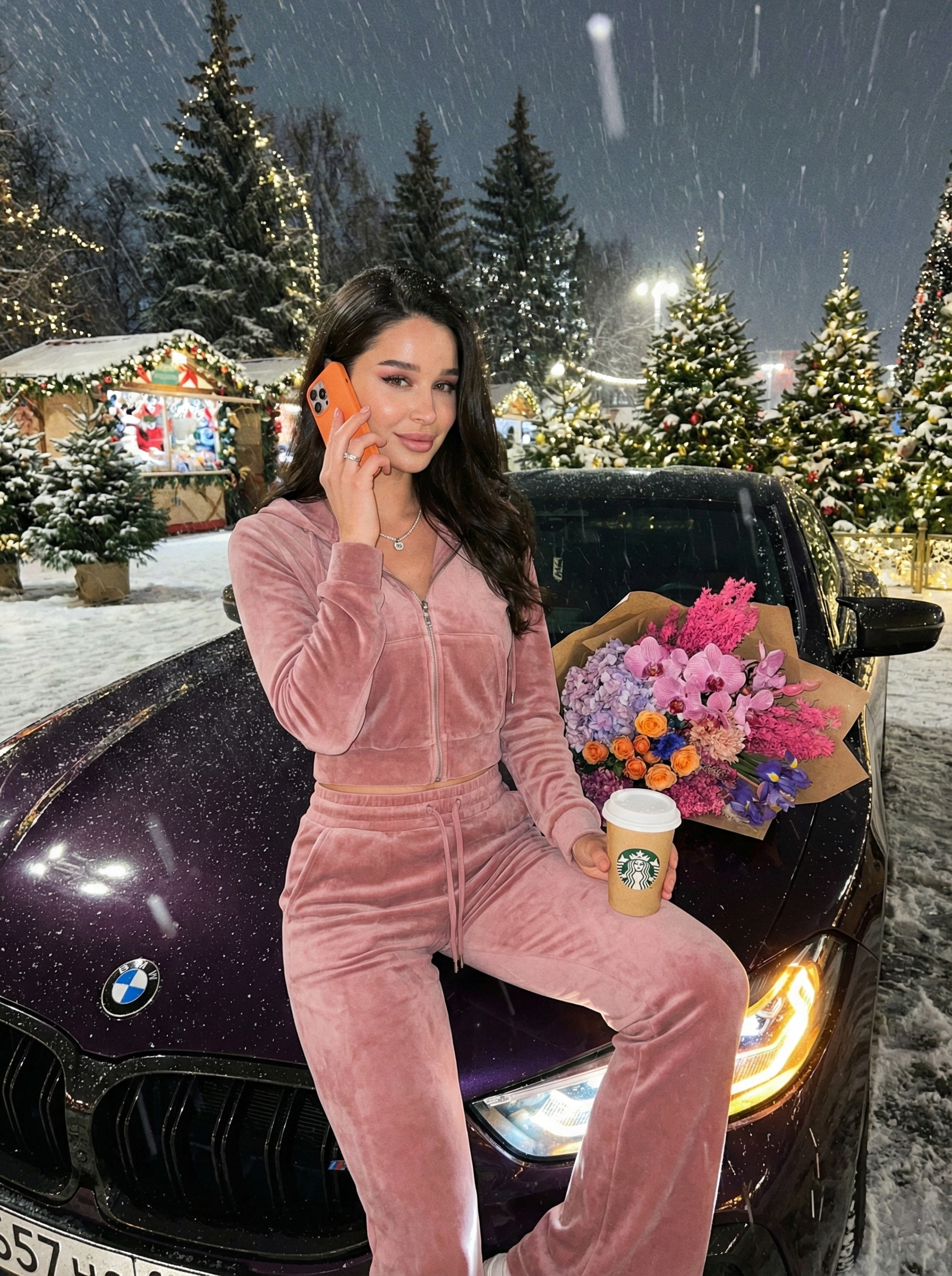 Фиолетовая BMW