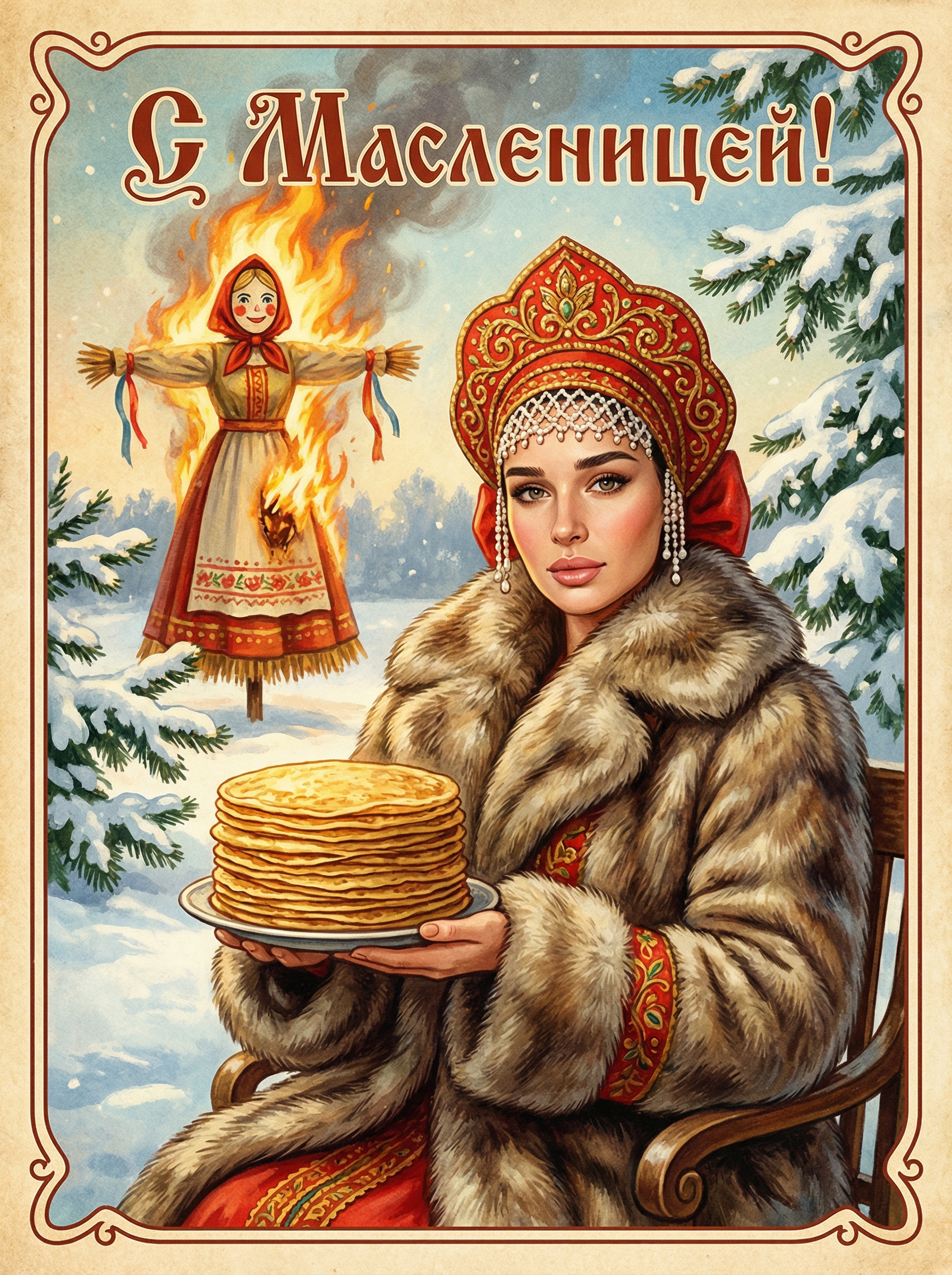 С масленицей 