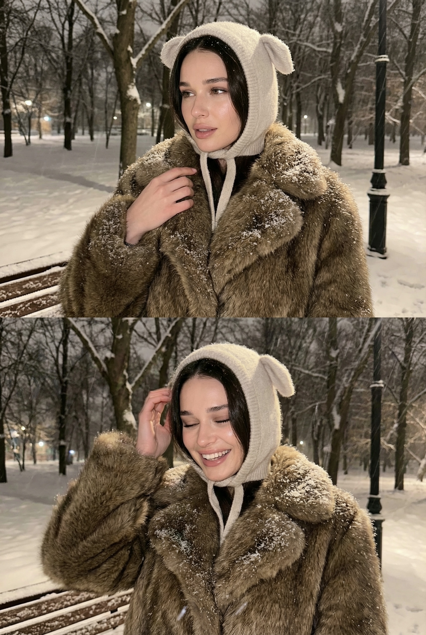 Коллаж в шубе 