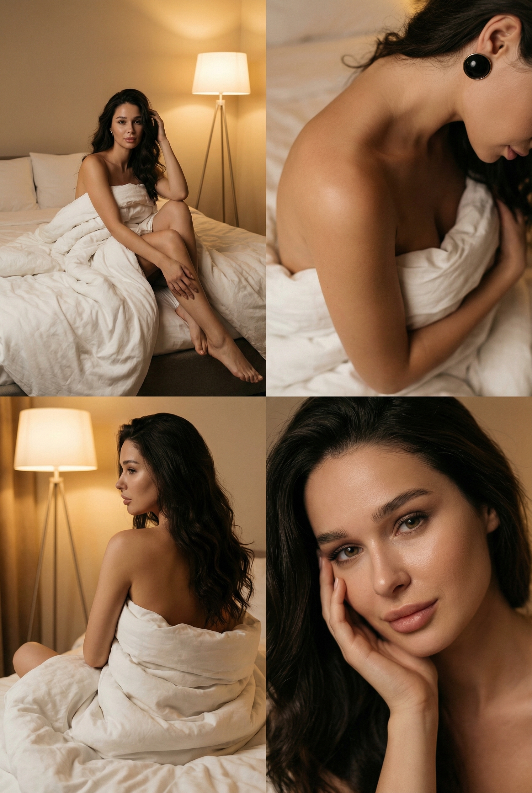 Коллаж в кровати 